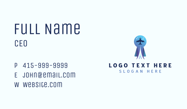 Travel Airplane Tourism Business Card Design Image Preview