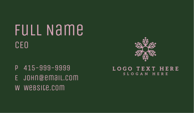 Ornamental Leaf Plant Business Card Image Preview