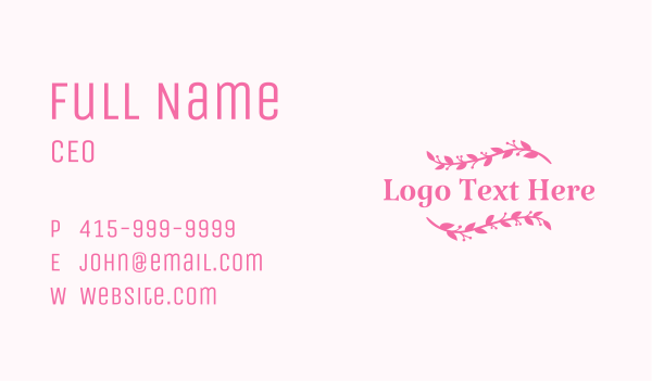 Ornamental Fashion Wordmark  Business Card Design Image Preview
