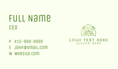 Wellness Meditation Yoga Business Card Image Preview