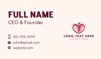 Feminine Peach Lingerie Business Card Image Preview