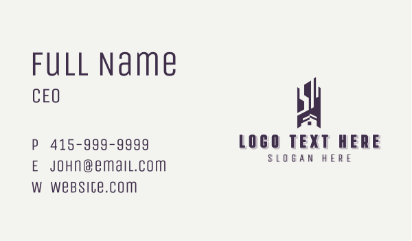 Residential House Building  Business Card Design Image Preview