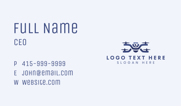 Drone Surveillance Camera Business Card Design Image Preview