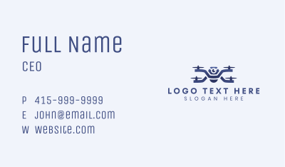 Drone Surveillance Camera Business Card Image Preview