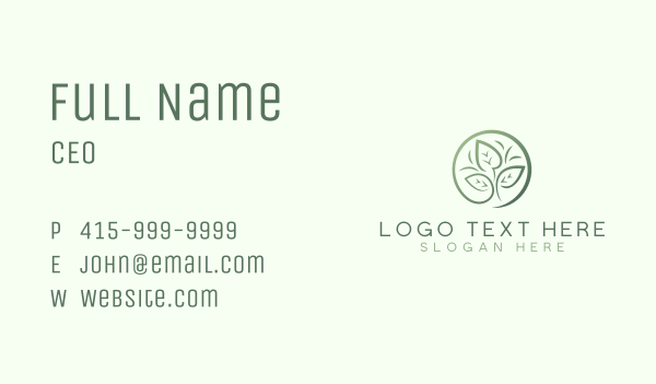 Leaf Grass Landscaping Business Card Design Image Preview