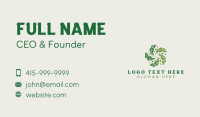 Natural Vegan Leaf Business Card Image Preview