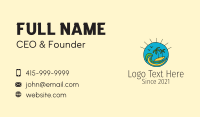 Tropical Vacation Island  Business Card Preview