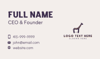 Giraffe Dental Tooth Business Card Image Preview