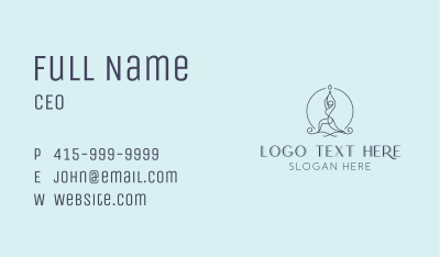 Yoga Chakra Healing Business Card Image Preview