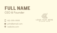 Accounting Financial Firm Letter C Business Card Design