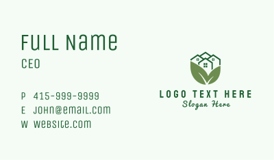 Natural Apartment Neighborhood Business Card Image Preview