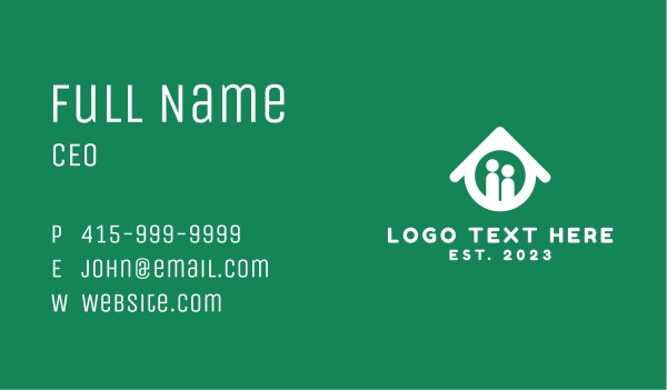Residential House Business Card Design Image Preview