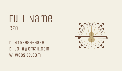 Musical Violin Bow Business Card Image Preview