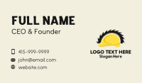 Hard Hat Saw Blade Business Card Design