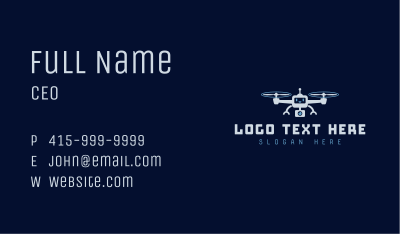 Robot Camera Drone Business Card Image Preview