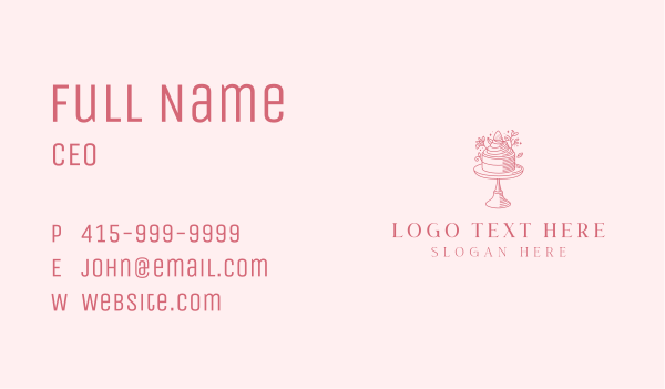 Patisserie Dessert Cake Business Card Design Image Preview