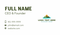 Mountain Island Sunset Business Card Preview