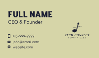 Musical Symbol Violinist Business Card Image Preview