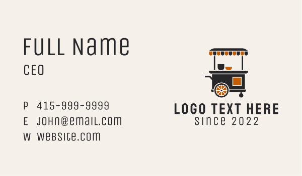 Food Cart Diner  Business Card Design Image Preview