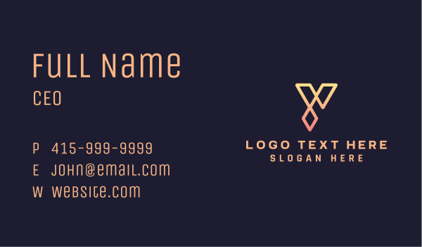 Gradient Creative Design Business Card Design Image Preview