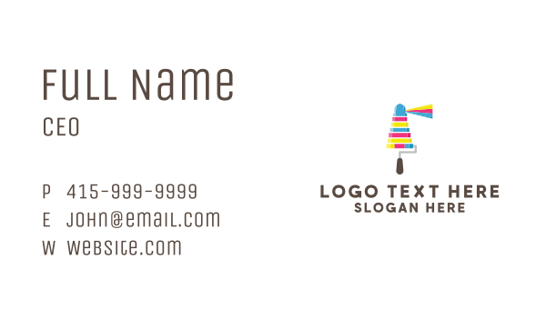Ink Lighthouse Paint Business Card Design Image Preview