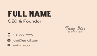 Elegant Script Wordmark Business Card Image Preview