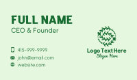 Green Vine Letter S Business Card Image Preview