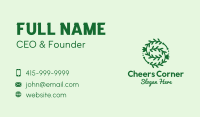 Green Vine Letter S Business Card Design