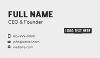 Generic Studio Brand Business Card Preview