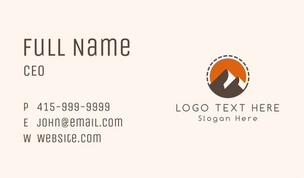Mountain Travel Alpine Business Card Design Image Preview