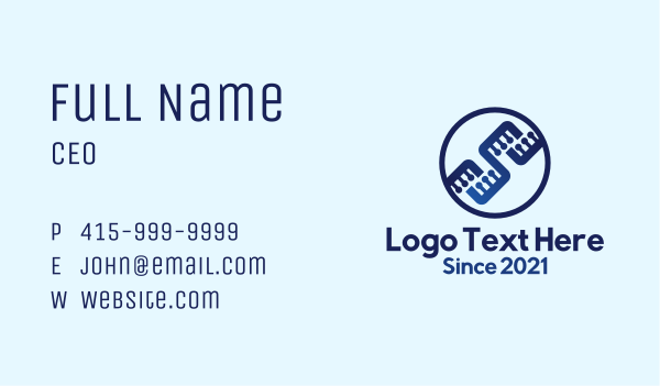 Electronic Circuit Badge Business Card Design Image Preview