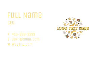 Banana Cocoa Fruit Business Card Image Preview