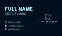 Abstract Tech Wave Business Card Design