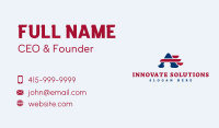 American Patriot Letter A Business Card Image Preview