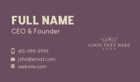 Floral Elegant Spa Wordmark Business Card Image Preview