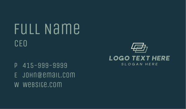 Modern Business Wordmark Business Card Design Image Preview