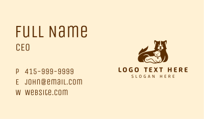 Veterinary Animal Pet Business Card Image Preview