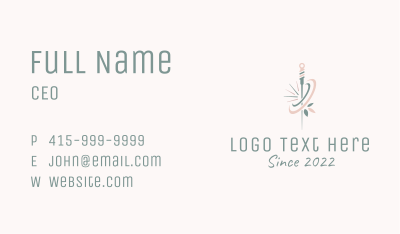Herb Acupuncture Needle  Business Card Image Preview