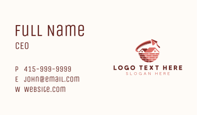 House Brick Cement  Business Card Image Preview