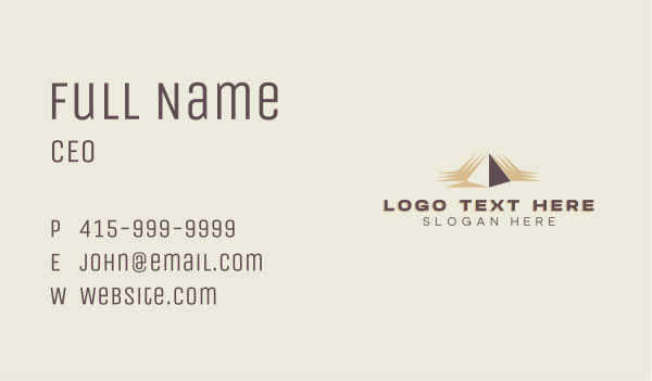 Pyramid Enterprise Firm Business Card Design Image Preview
