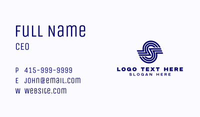 Business Firm Letter S Business Card Image Preview