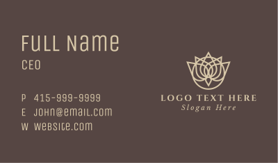 Lotus Aroma Spa Business Card Image Preview