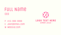 Festive Flower Letter Business Card Image Preview