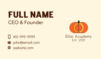 Geometric Pumpkin Vegetable Business Card Image Preview