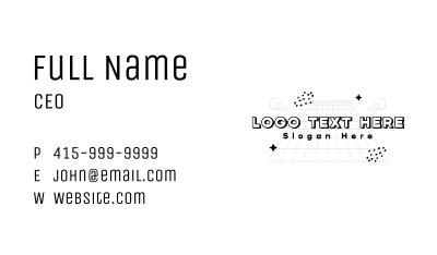 Playful Quirky Doodle Drawing Business Card Image Preview