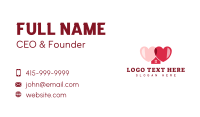 Red Love House Business Card Image Preview