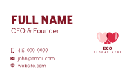 Red Love House Business Card Image Preview