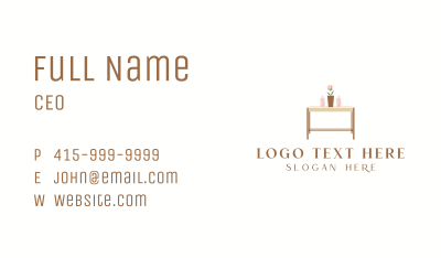 Table Decoration Furniture Business Card Image Preview
