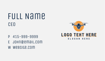 Rotorcraft Drone Photography Business Card Image Preview