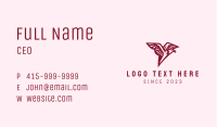 Flying Red Eagle Business Card Image Preview